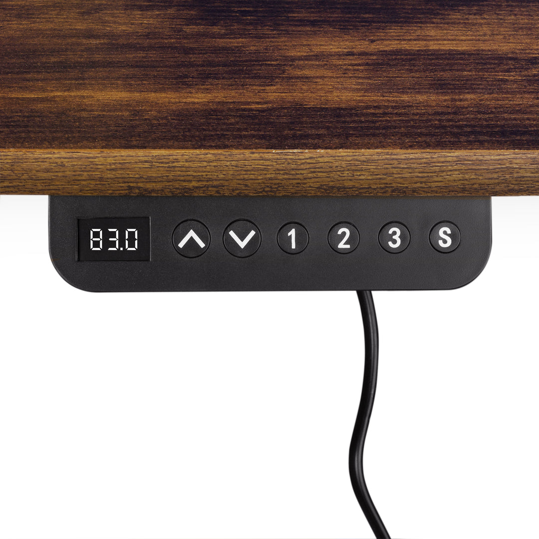 Ergo Office Schreibtisch mit elektrischer Höhenverstellung, für stehendes und sitzendes Arbeiten, max. Höhe 114 cm, ER-451
