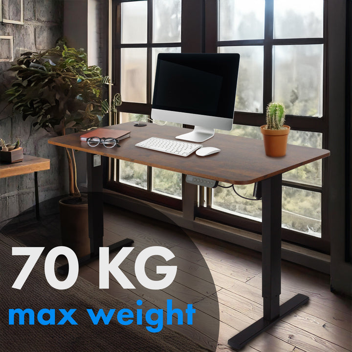 Ergo Office Schreibtisch mit elektrischer Höhenverstellung, für stehendes und sitzendes Arbeiten, max. Höhe 114 cm, ER-451