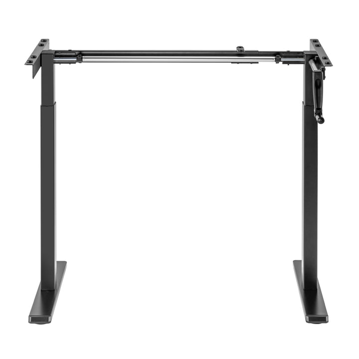 Maclean Schreibtisch, manuelle Höhenverstellung, ohne Tischplatte, für stehendes und sitzendes Arbeiten, max. 60 kg, max. Höhe 120 cm, MC-790NB