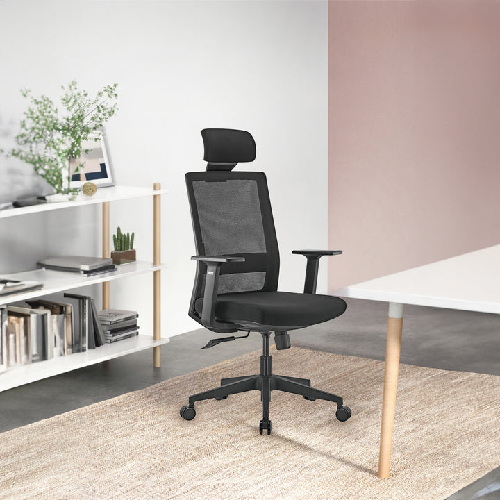 Ergo Office Premium ergonomischer Bürostuhl mit hoher Rückenlehne, max. 150 kg, ER-425