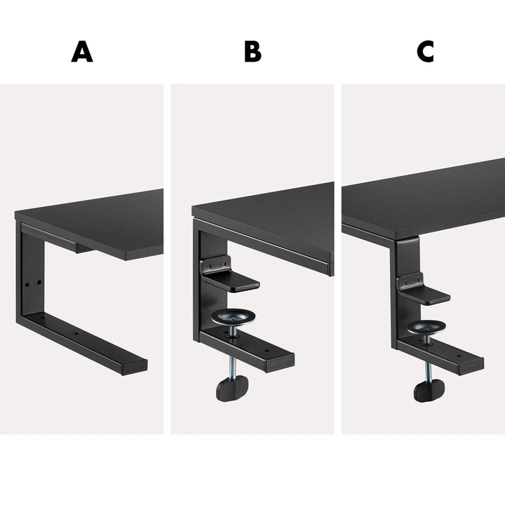 Ergo Office Laptop-/Monitorständer, max. Belastung 20 kg, für Diagonale 13-32", schwarz, ER-303 B