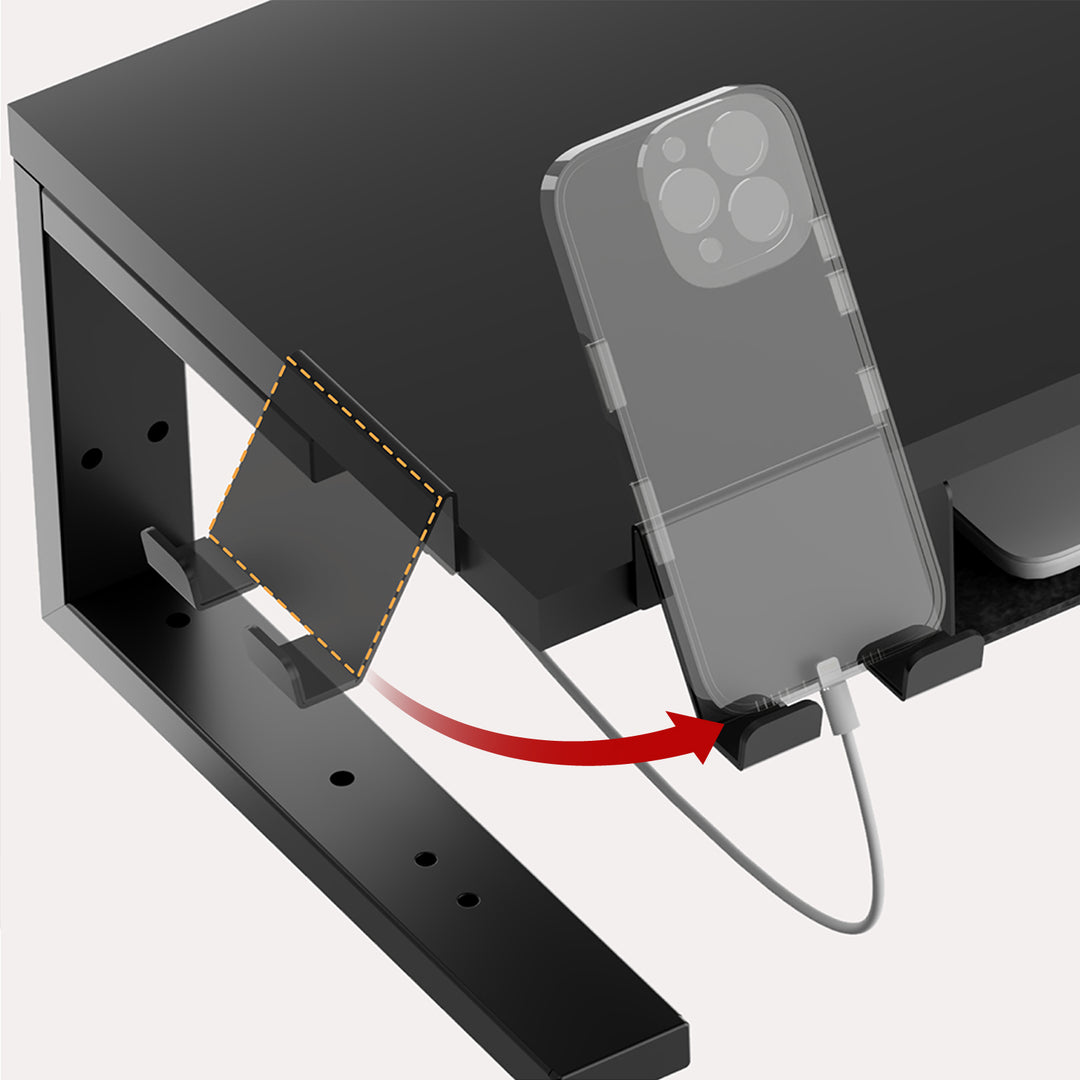 Ergo Office Laptop-/Monitorständer, max. Belastung 20 kg, für Diagonale 13-32", schwarz, ER-303 B