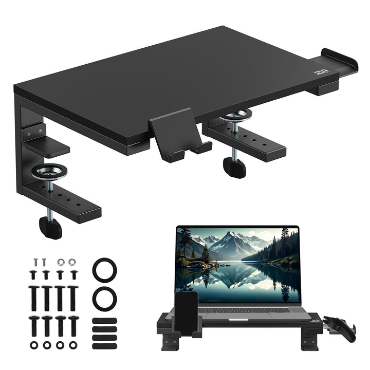 Ergo Office Laptop-/Monitorständer, max. Belastung 20 kg, für Diagonale 13-32", schwarz, ER-303 B