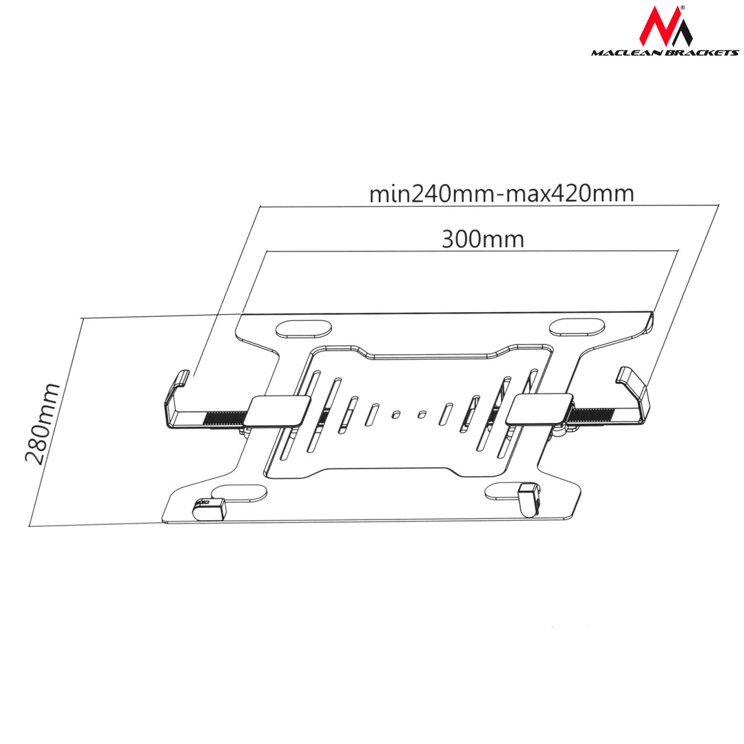 Laptop Bracket Mount Mounting Holder for Monitor Brackets Universal 23cm - 42cm