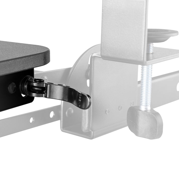 Maclean MC-462 Verstellbare Tastaturablage 67x24cm, ausziehbar, zur Montage unter dem Schreibtisch mit C-Klemme, maximale Belastung 5 kg, höhenverstellbar