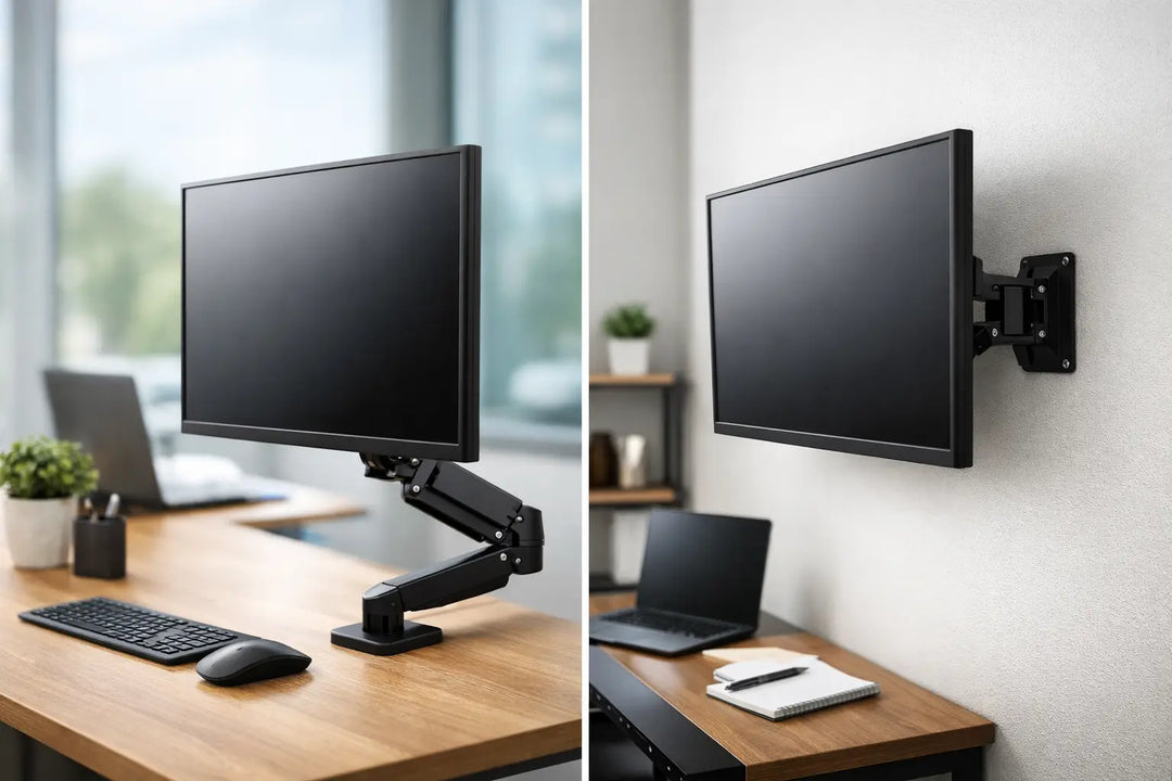 Tischhalterung oder Wandhalterung für den Monitor?