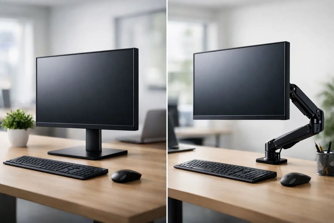 Monitorständer versus Monitorarm richtig wählen