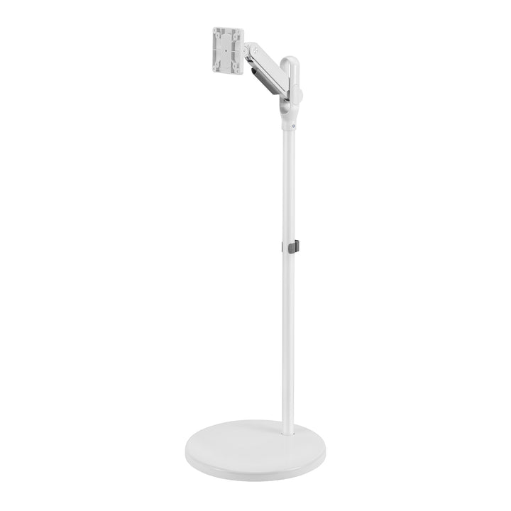 Maclean MC-970W Mobile Monitor or TV Floor Stand, Casters, Gas Spring, 17"-35", 2-10kg, White, VESA standard: 75x75, 100x100 mm