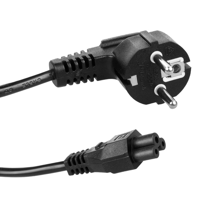 Maclean cloverleaf power cable, 3 pin, EU plug, 1.5m, MCTV-857