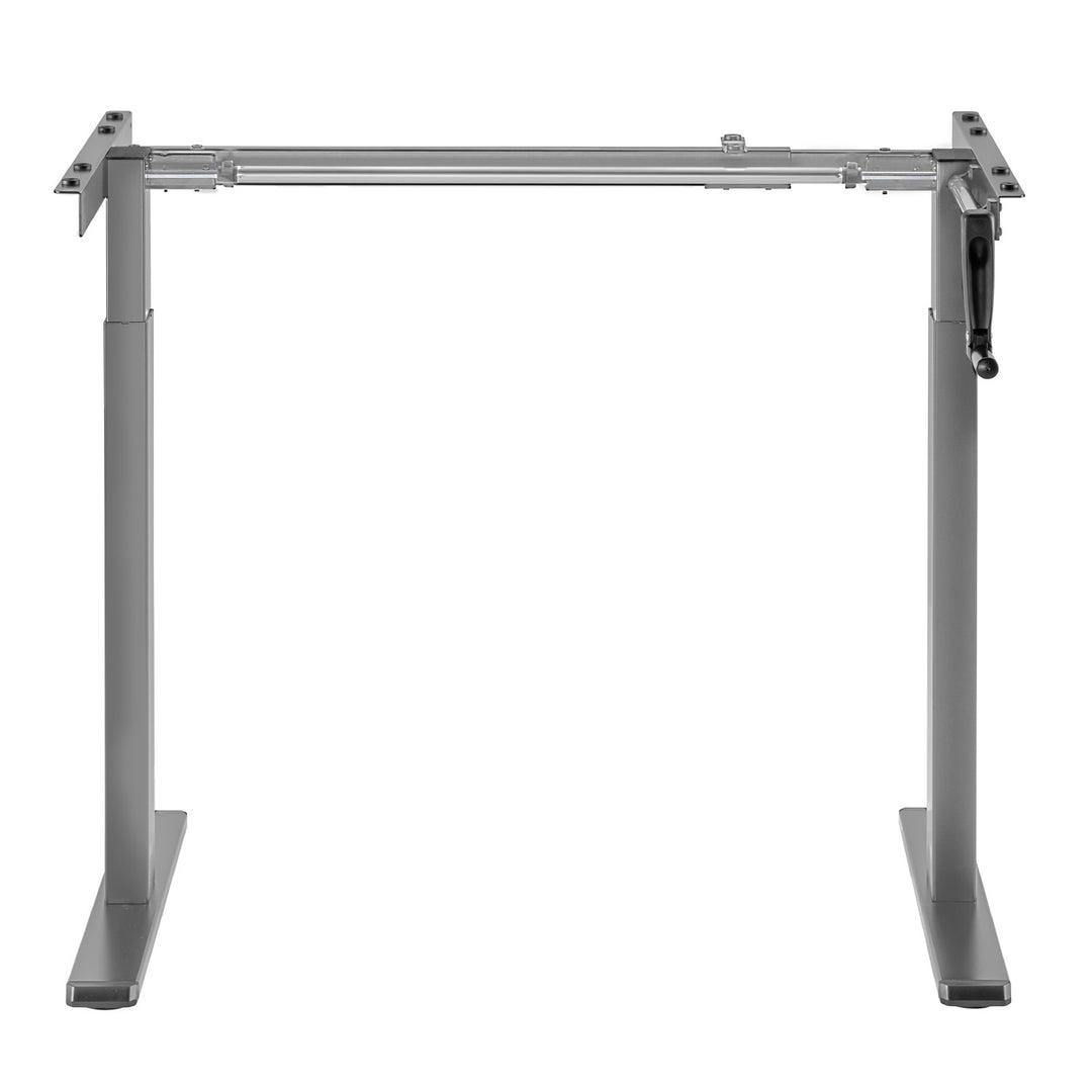 Maclean desk, manual height adjustment, without top, for standing and sitting work, max 60kg, max height 120cm, MC-790NG