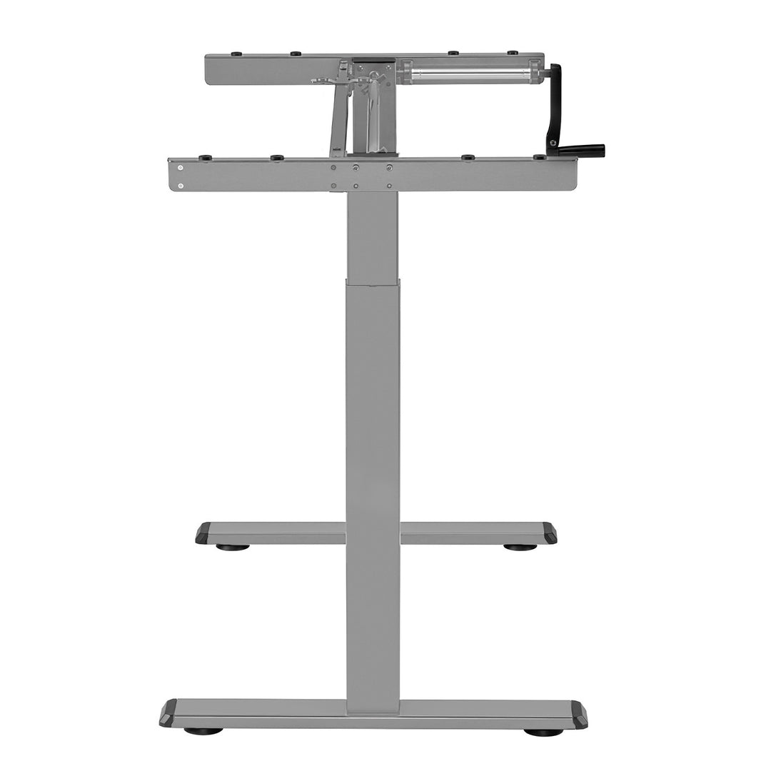 Maclean desk, manual height adjustment, without top, for standing and sitting work, max 60kg, max height 120cm, MC-790NG