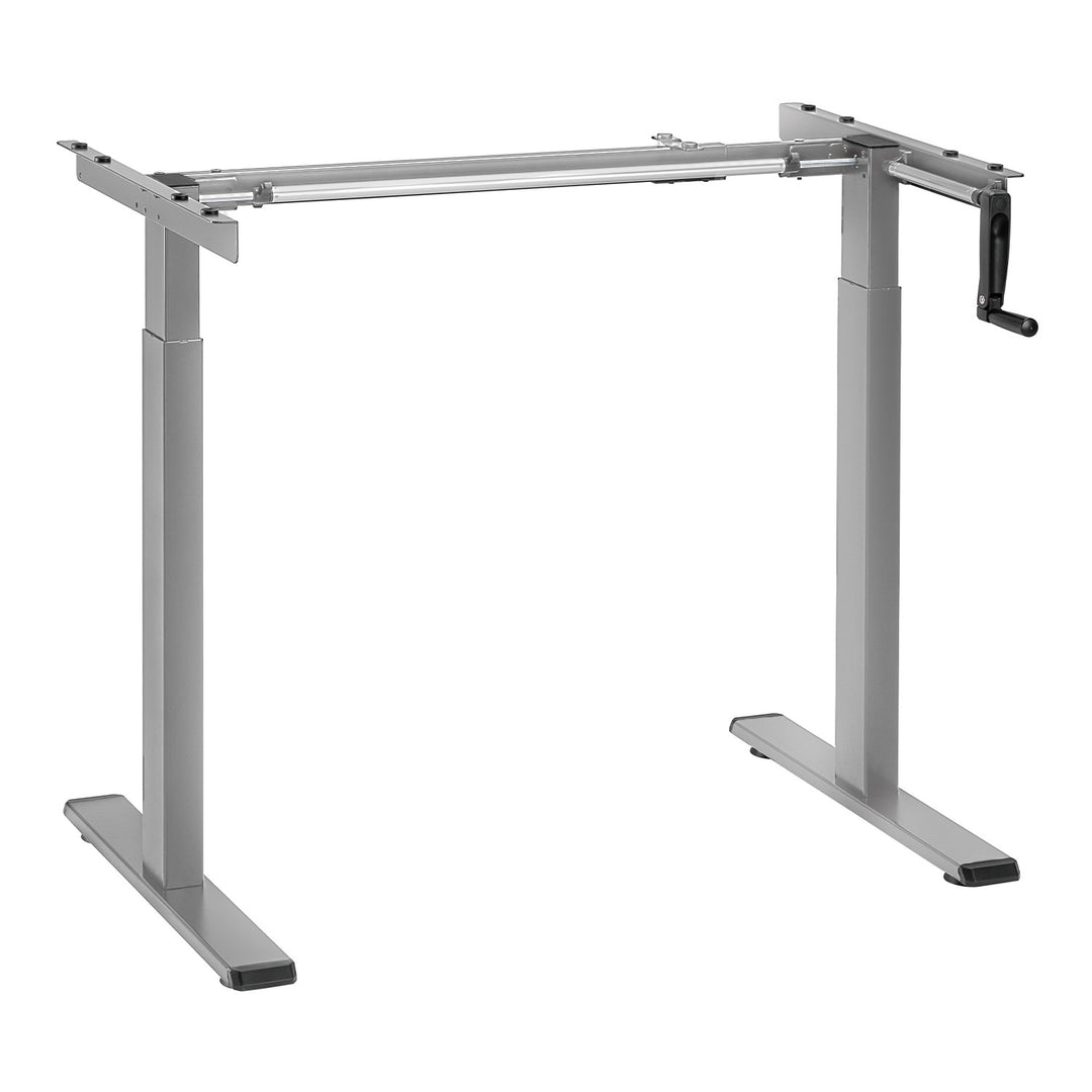 Maclean desk, manual height adjustment, without top, for standing and sitting work, max 60kg, max height 120cm, MC-790NG