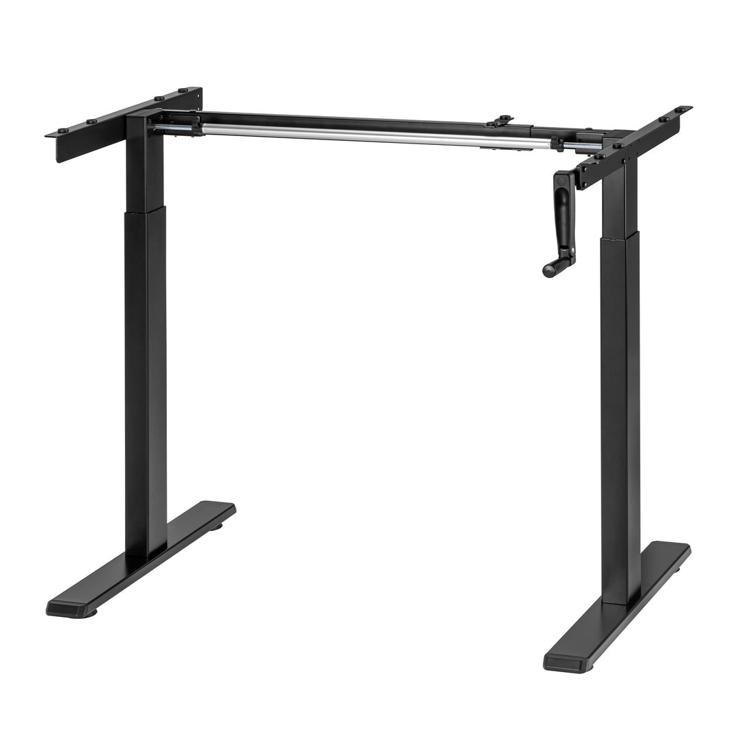 Maclean desk, manual height adjustment, without top, for standing and sitting work, max 60kg, max height 120cm, MC-790NB