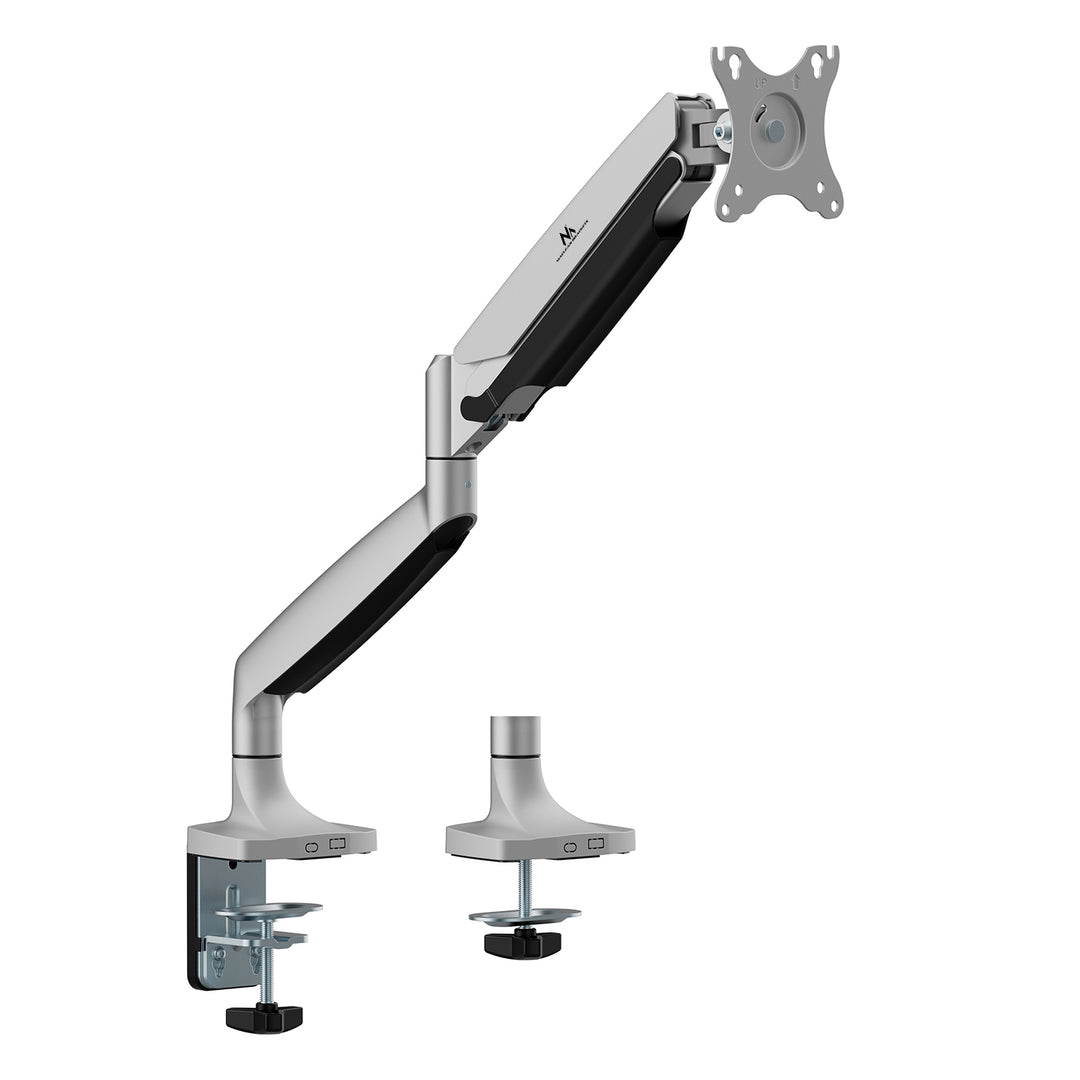 Maclean monitor mount, computer screen holder, double arm, with gas spring, 17"-45", 16 kg, MC-969