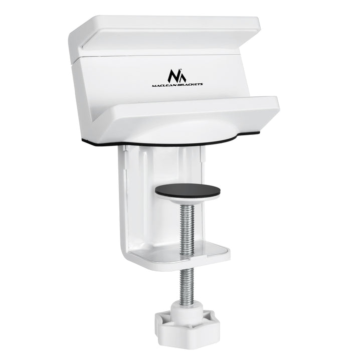 Maclean Brackets MC-808 Bureauhouder voor een stekkerdoos Wit