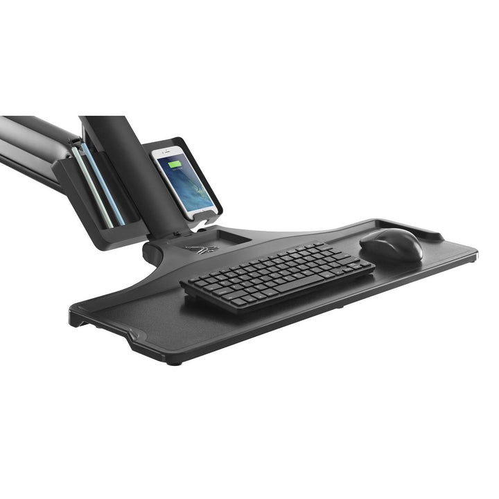 Maclean MC-633 Monitorhalterung Wandhalterung Tastaturablage Sit Stand Workstation VESA 17" - 32"