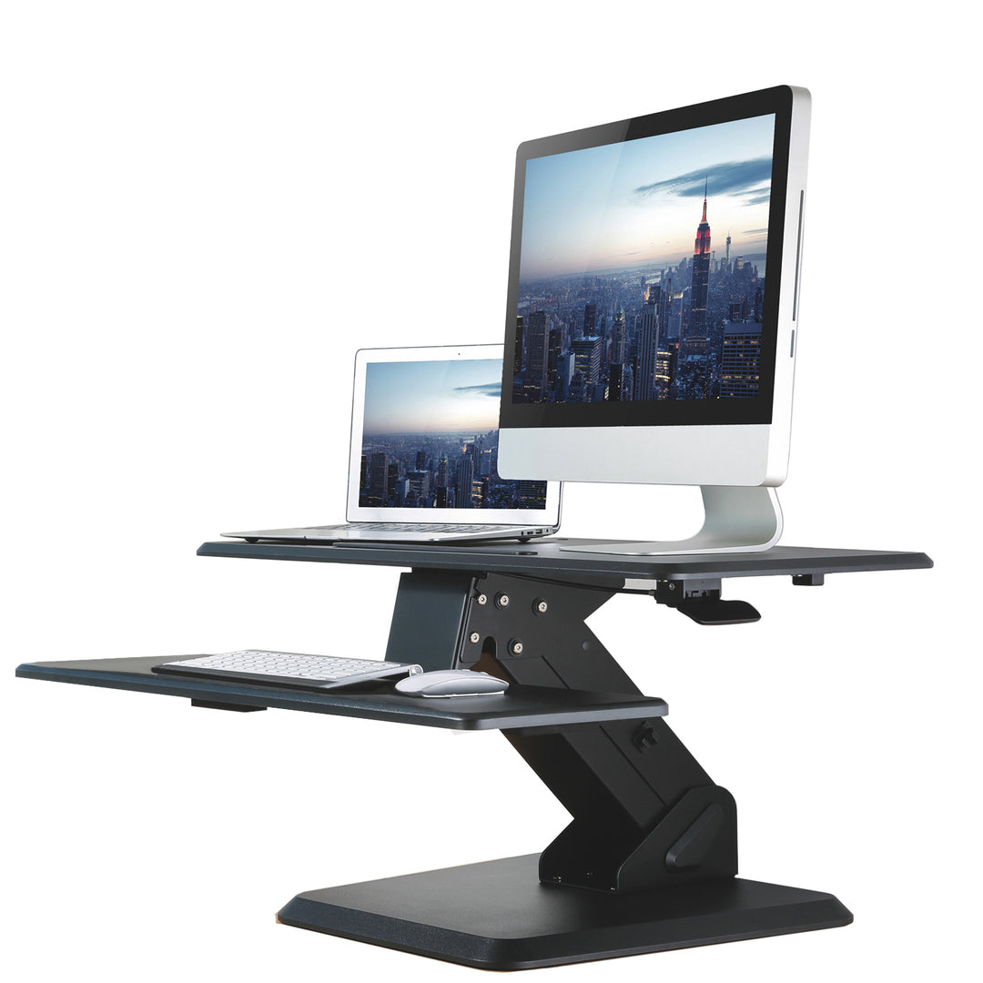 Maclean Brackets MC-792 - Sit & Stand Workstation with Keyboard Tray