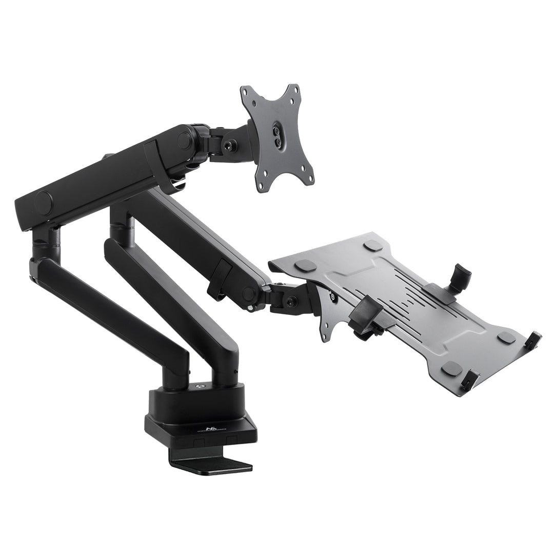 Maclean MC-813 Dual Monitor Bracket Desk Mount Houder Voor Monitor &amp; Laptop 17" - 32" 8kg VESA Universeel