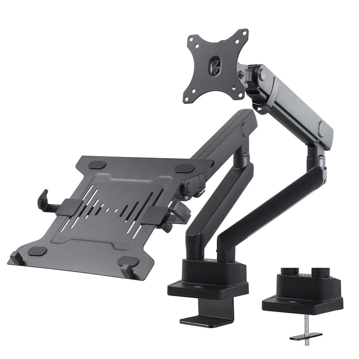 Maclean MC-813 Dual Monitor Bracket Desk Mount Houder Voor Monitor &amp; Laptop 17" - 32" 8kg VESA Universeel