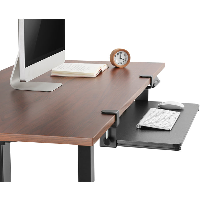 Maclean MC-839 toetsenbord muis houder montage onder bureau lade montage extra stevig kantoor staal