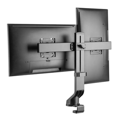 Maclean MC-854 Monitorhalterung Doppelte Tischhalterung für 2 Monitore 17" - 27" 14kg VESA LCD LED