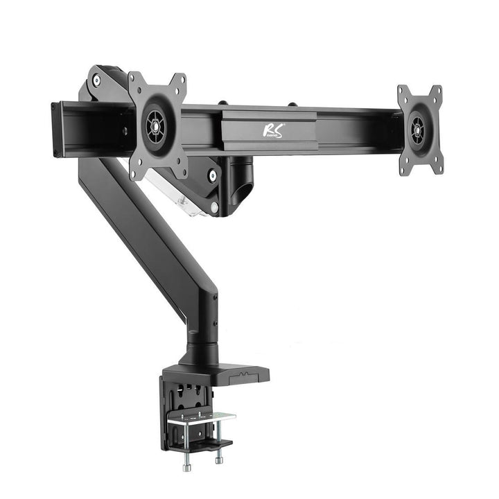 NanoRS RS115 Monitor Bracket Desk Mount Double Arm LED LCD Gaming Universal 17'' - 32" 8kg VESA