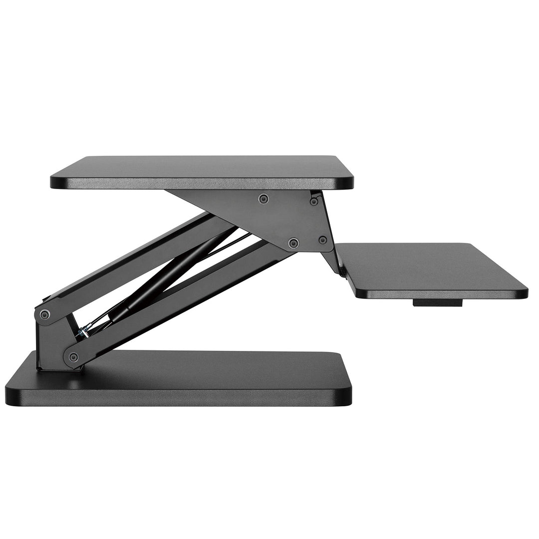 Maclean MC-882 Bureaustandaard voor laptop, monitor, toetsenbord, muis, voor zittende en staande werkhouding Ergonomische standaard