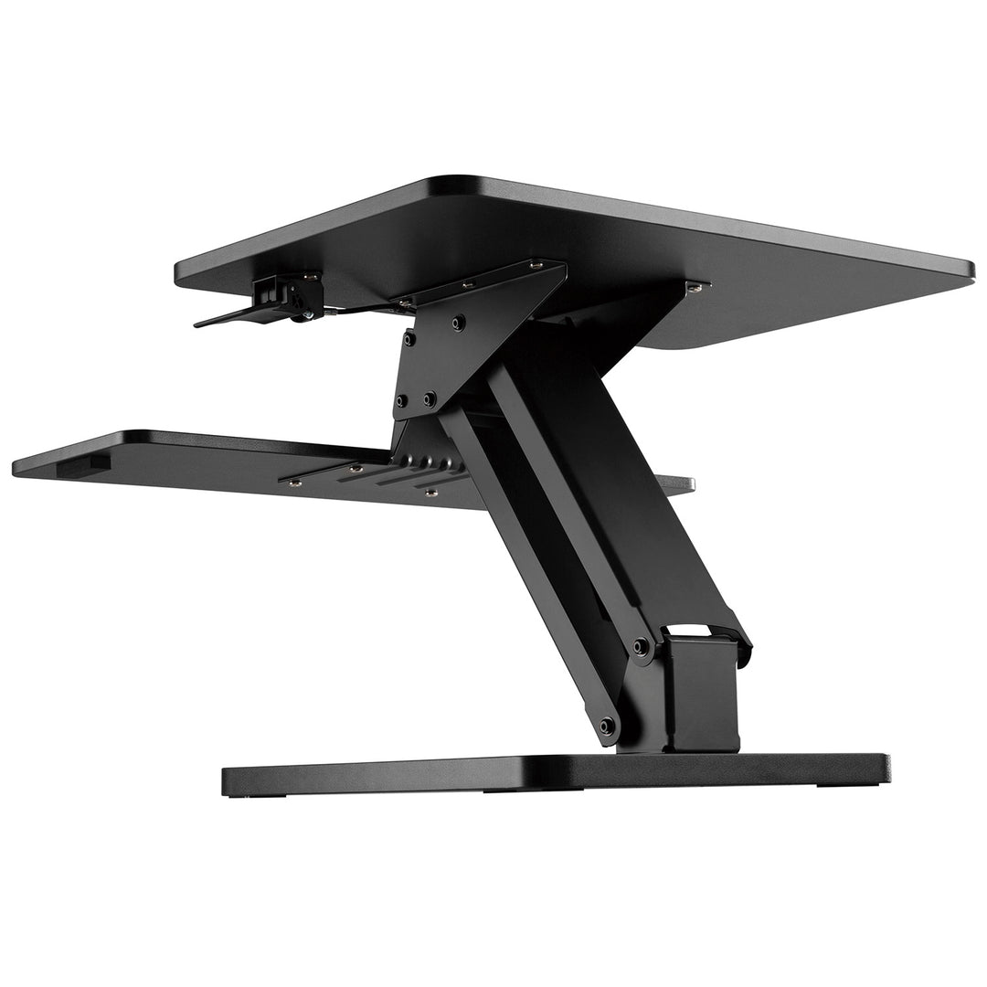 Maclean MC-882 Bureaustandaard voor laptop, monitor, toetsenbord, muis, voor zittende en staande werkhouding Ergonomische standaard