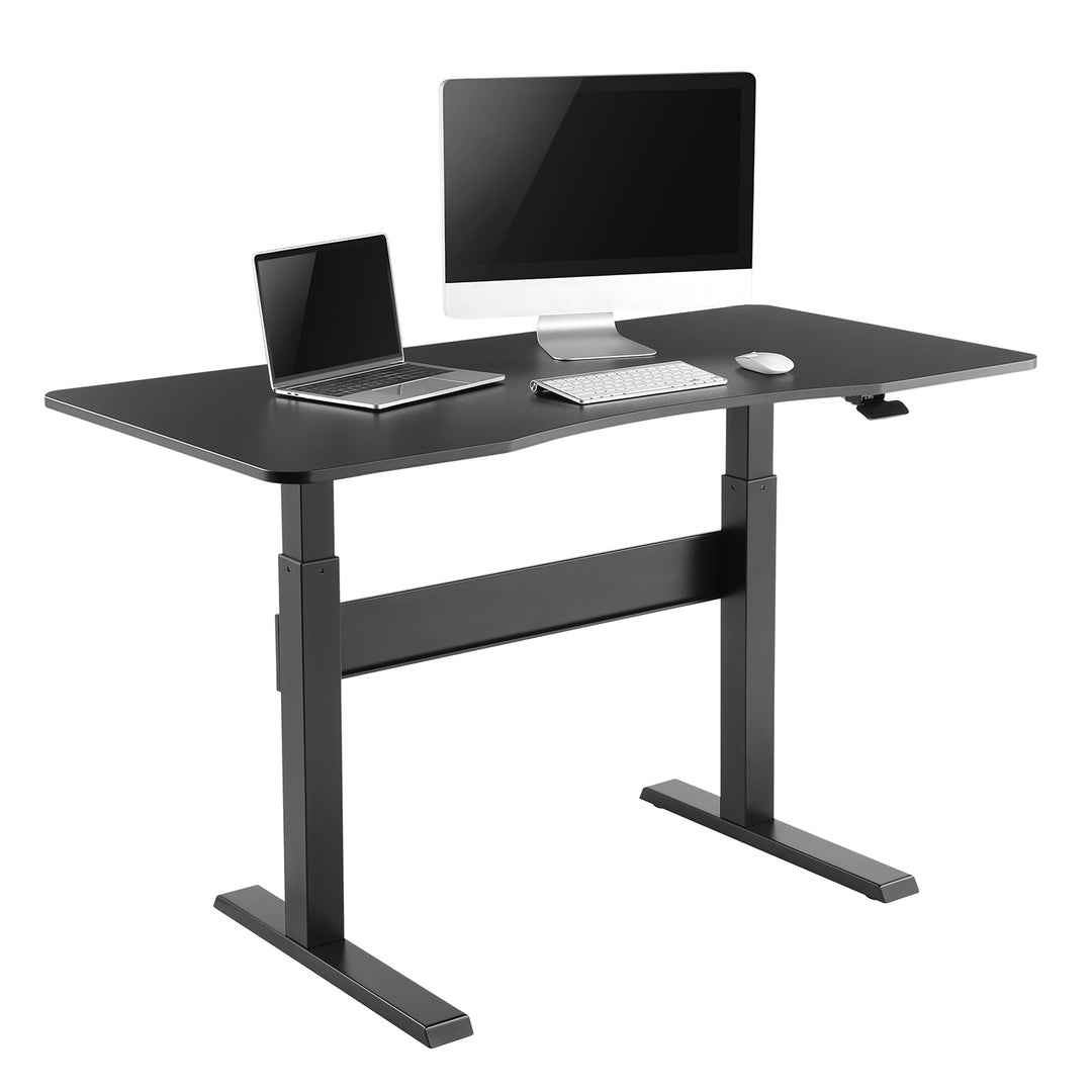 Maclean MC-887 Bureau 2-in-1, gasveer, hoogteverstelling, voor staan ​​en zitten, maximale hoogte 115 cm