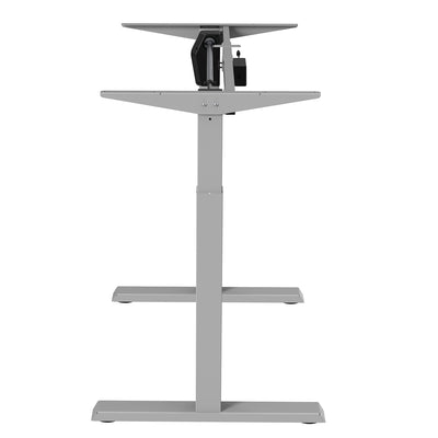 Ergo Office ER-403G Sitz-Steh-Schreibtisch Tischgestell elektrisch höhenverstellbarer Schreibtisch Bürotisch ohne Tischplatte grau