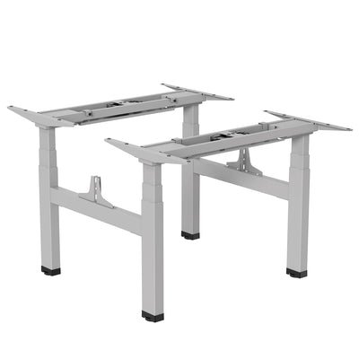 Ergo Office ER-404G Electric Double Height Adjustable Standing/Sitting Desk Frame without Desk Tops Gray