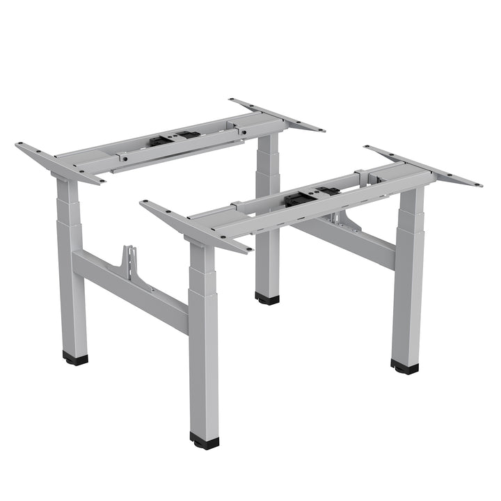 Ergo Office ER-404G Electric Double Height Adjustable Standing/Sitting Desk Frame without Desk Tops Gray