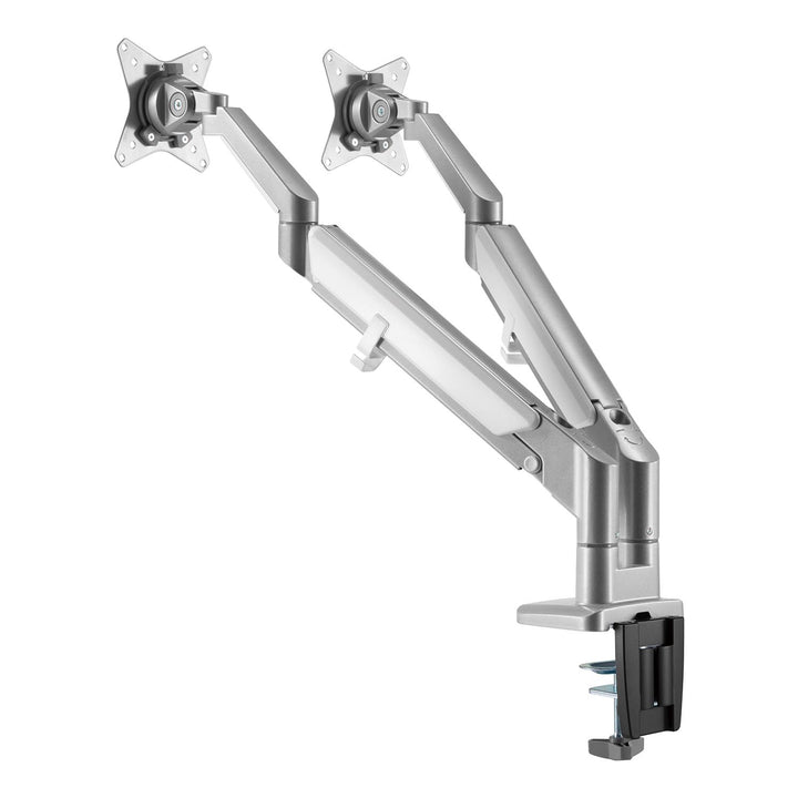 Ergo Office ER-406G Bracket for 2 Monitors Holder 2x USB 3.0 VESA Swivel Tilt Rotate 17" to 32"