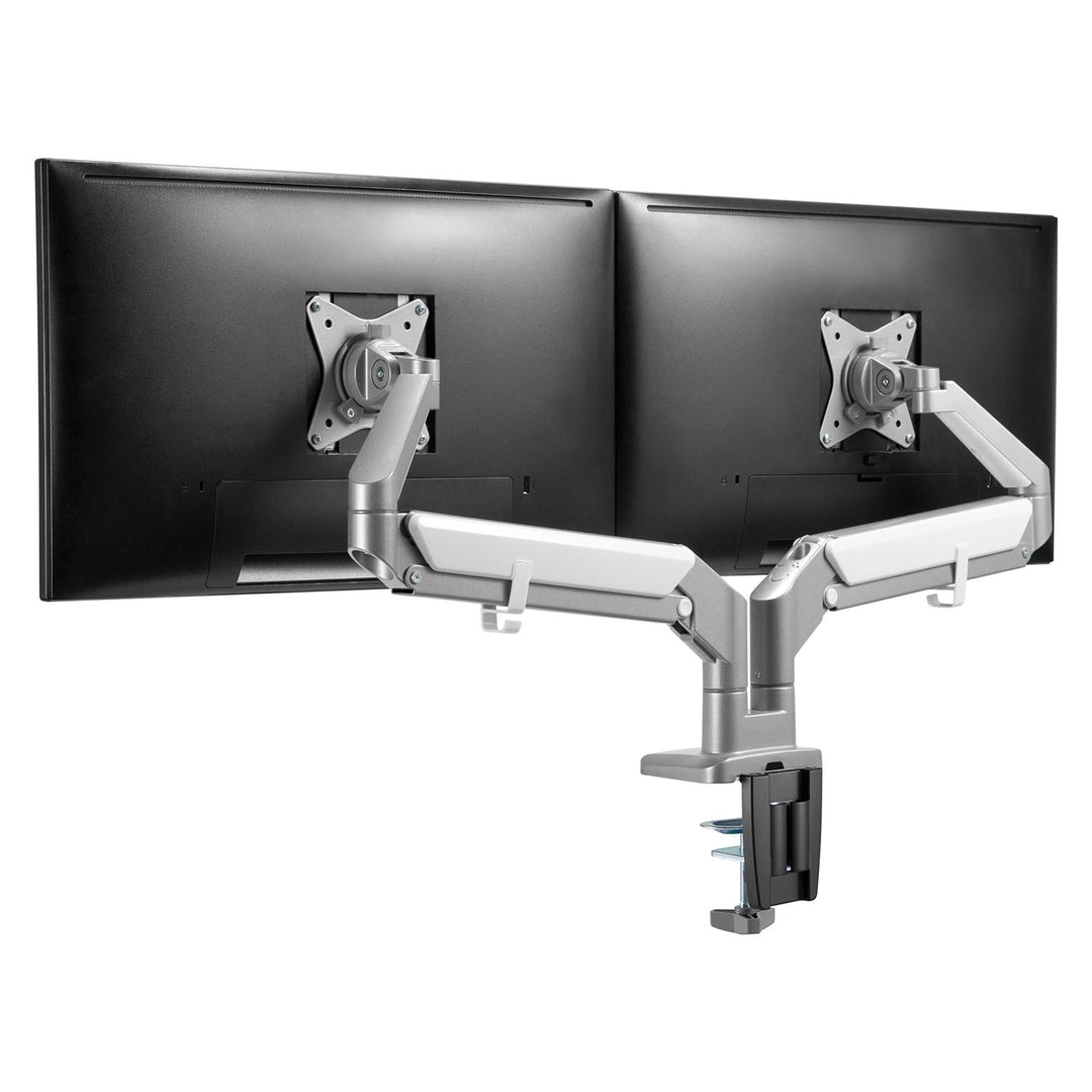 Ergo Office ER-406G Bracket for 2 Monitors Holder 2x USB 3.0 VESA Swivel Tilt Rotate 17" to 32"