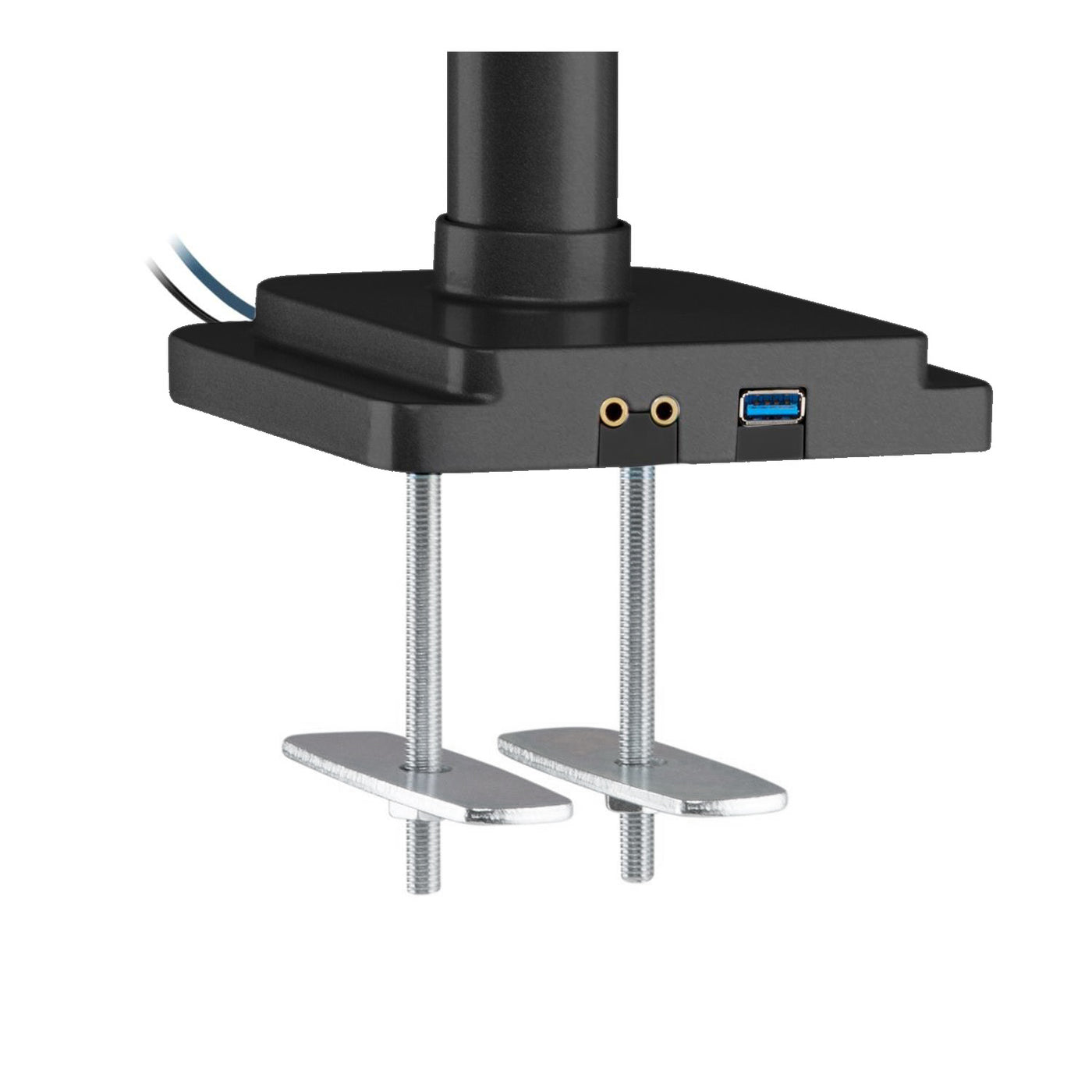 Ergo Office ER-408B Bracket for 3 Monitors Desk Mount 1x USB 3.0 Arm Adjustable Swivel Tilt Rotateable 13" - 32" VESA