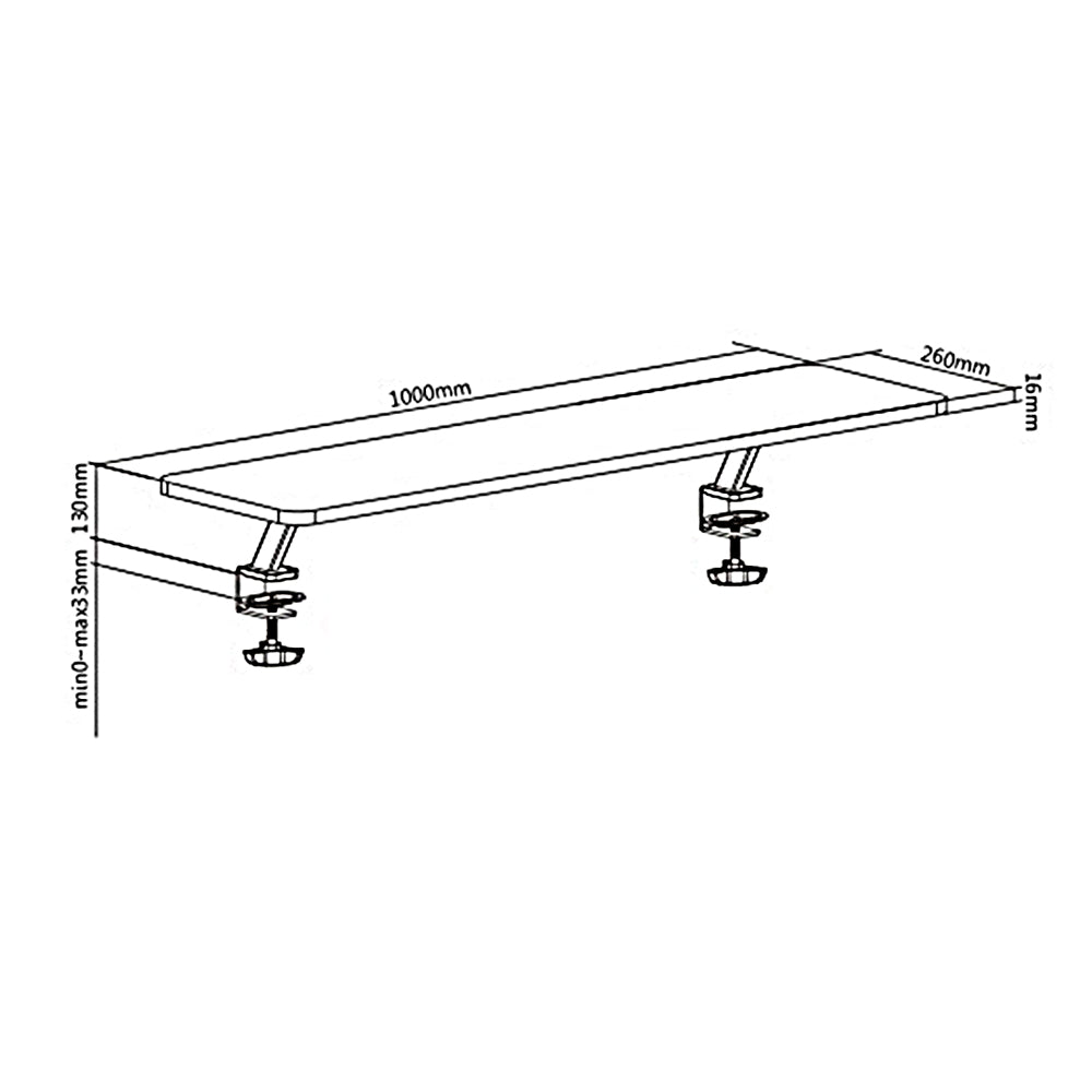 Ergo Office ER-751 Support de bureau pour moniteur Ressort à gaz 9 kg Ergo Office ER-751 Support de bureau pour moniteur Ressort à gaz 9 kg