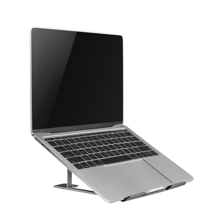 Ultra slim, foldable aluminum laptop stand ERGOOFFICE.EU, gray, suitable for 11-15'' laptops, ER-416 G