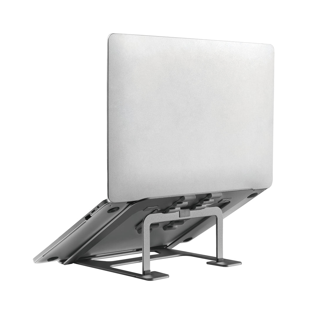 Ultra slim, foldable aluminum laptop stand ERGOOFFICE.EU, gray, suitable for 11-15'' laptops, ER-416 G