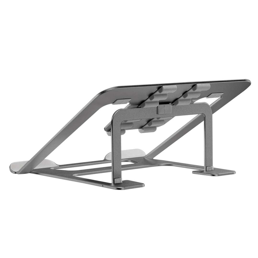 Ultra slim, foldable aluminum laptop stand ERGOOFFICE.EU, gray, suitable for 11-15'' laptops, ER-416 G