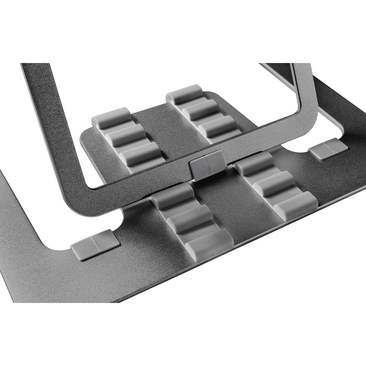 Ultraschlanker, faltbarer Laptopständer aus Aluminium ERGOOFFICE.EU, grau, geeignet für 11-15'' Laptops, ER-416 G