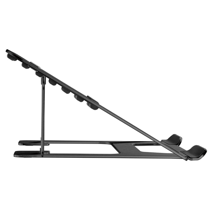 ERGOOFFICE Laptop Stand Portable 11" - 15'' Aluminium Ultra Thin Folding 6 Height Levels Universala Black