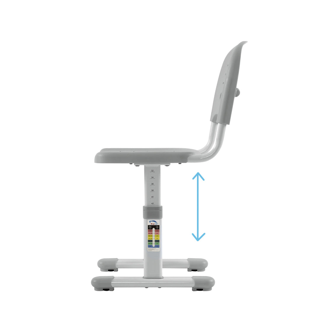 Ergo Office ER-418 In hoogte verstelbaar ergonomisch bureau met stoel voor kinderen Max. 75kg Handmatige aanpassing Kantelbaar 40°
