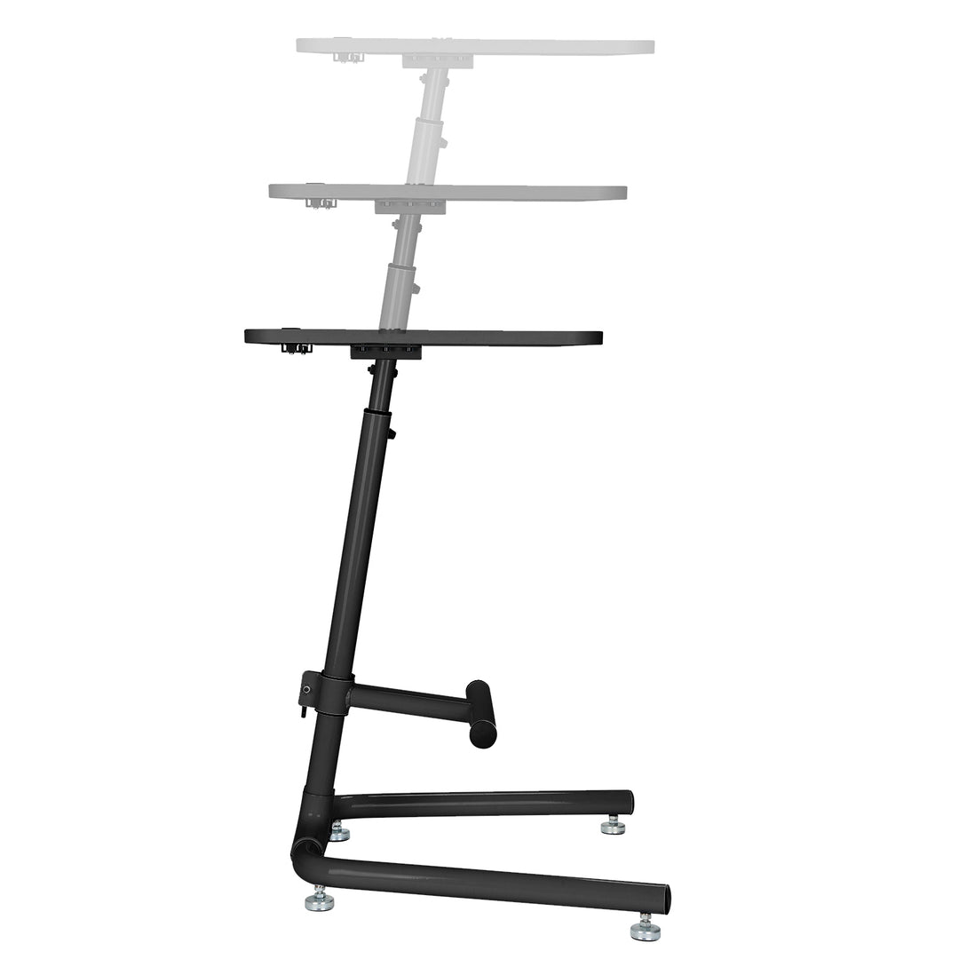 Maclean MC-849B Adjustable Stand Table Universal Height 77 to 120 cm Footrest