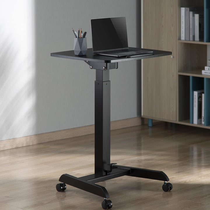 MacleanMC-892B  Laptop Desk Stand Sit Height Adjustable Pedal Tiltable Universal Ergonomic Portable