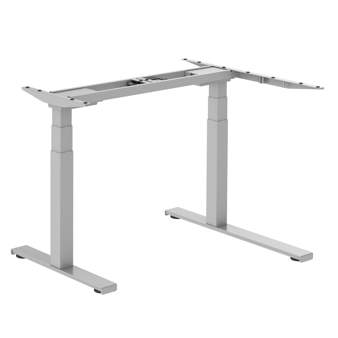 Ergo Office corner electric desk without top, for standing and sitting work, max. 125kg max. height 1280mm, ER-432