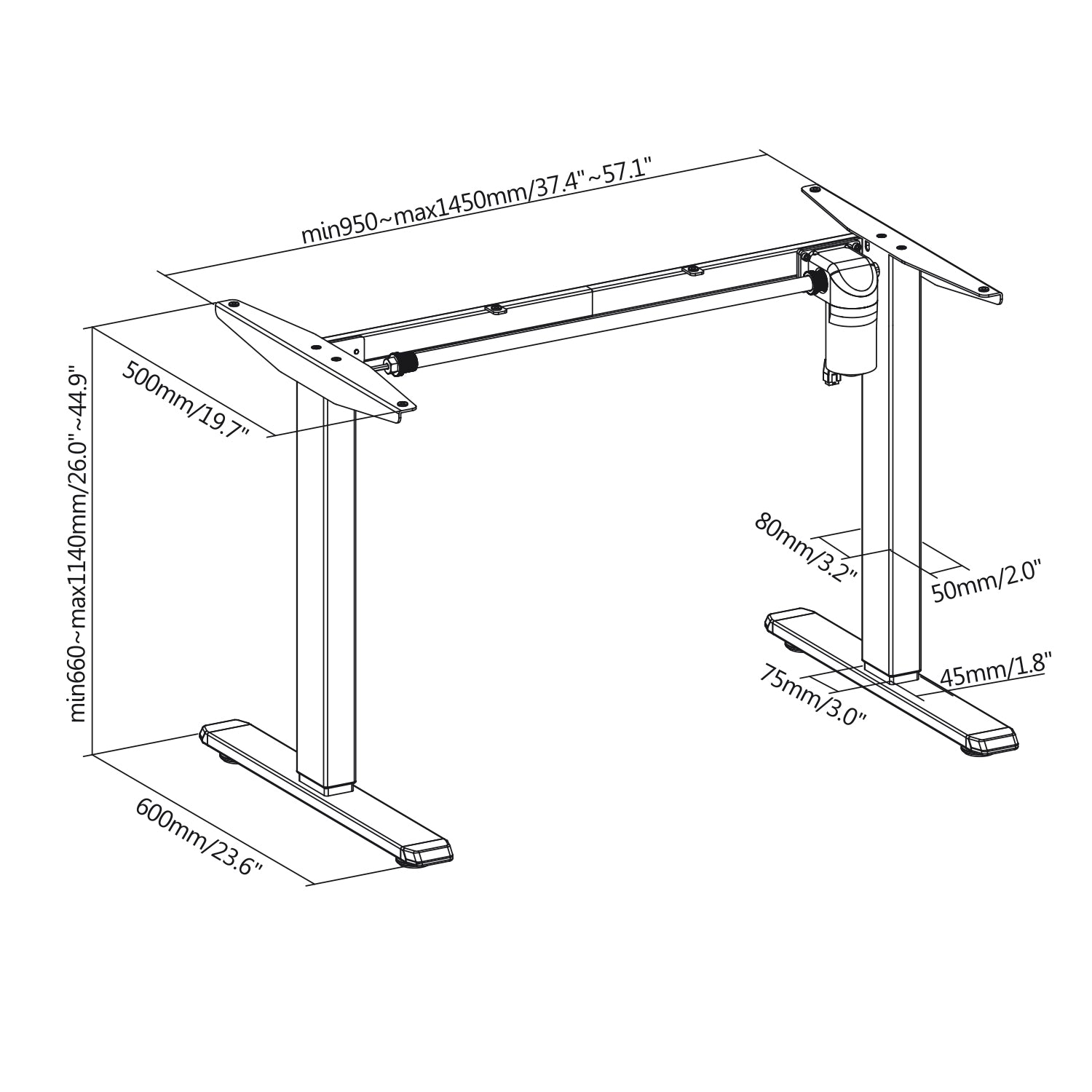 Electric Standing Sitting Desk Height Adjustable Sit Stand Computer La –  ErgoOffice