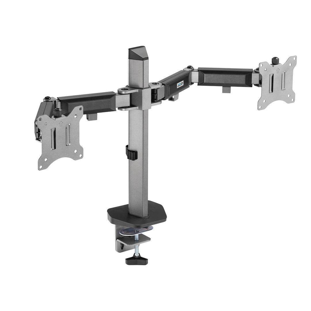 Ergo Office ER-449 Deluxe dubbele monitor scharnierende montage, 17"-32", max. 9kg