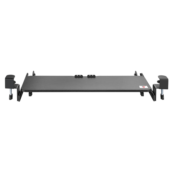 Maclean MC-462 Adjustable Keyboard Tray 67x24cm Slide-Out Sliding for Under-Desk Mounting with C-Clamp Mount Maximum Load 5 kg Height Adjustment